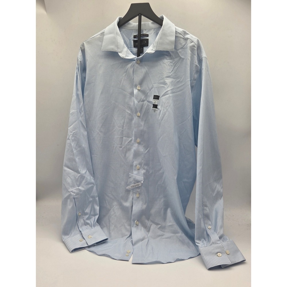Awearness Kenneth Cole Men's 3XL Slim Tall Blue Stretch Shirt 101-756